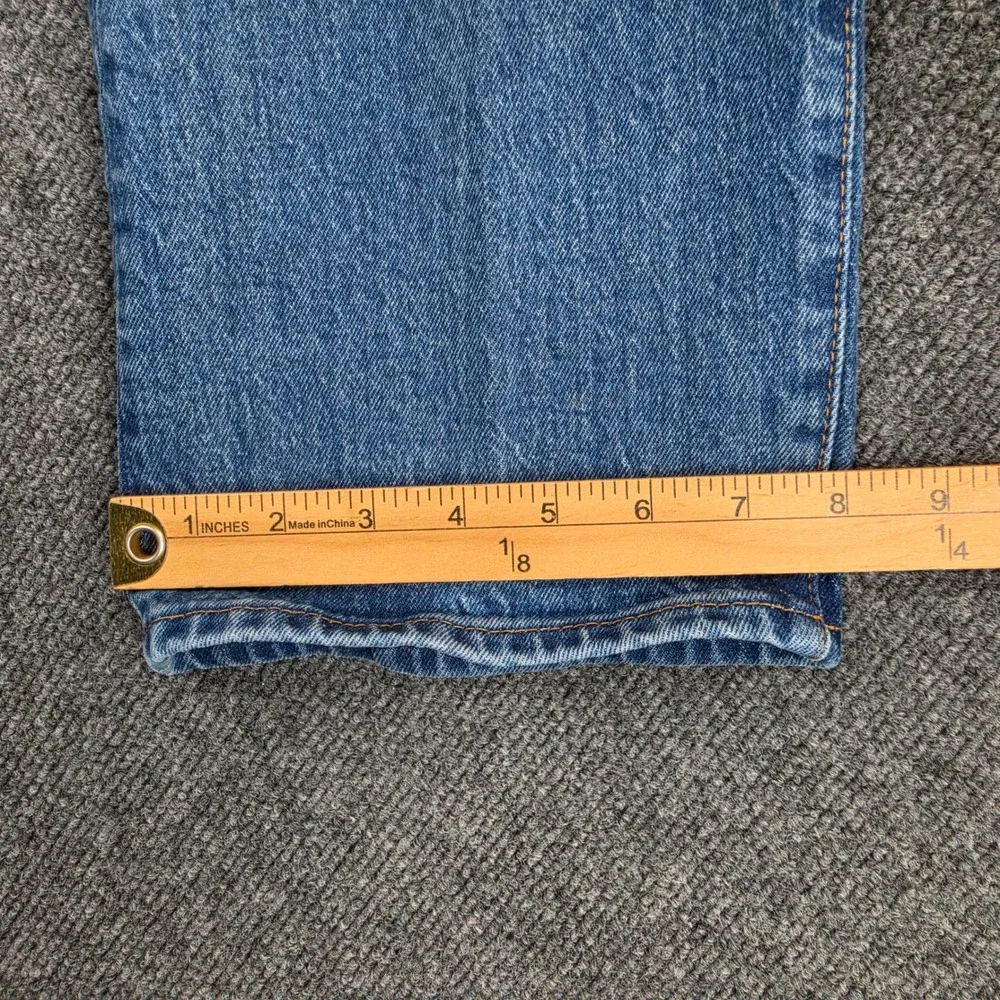 Levis Premium Ribcage Straight Jeans Women's 26 High Rise Dark Wash Button Fly